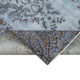 Handmade distressed oriental 1980s 164 cm x 282 cm blue rug