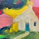 Oil on panel Fauvism landscape