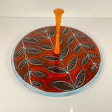 Italian ceramic tray with handle, 1960