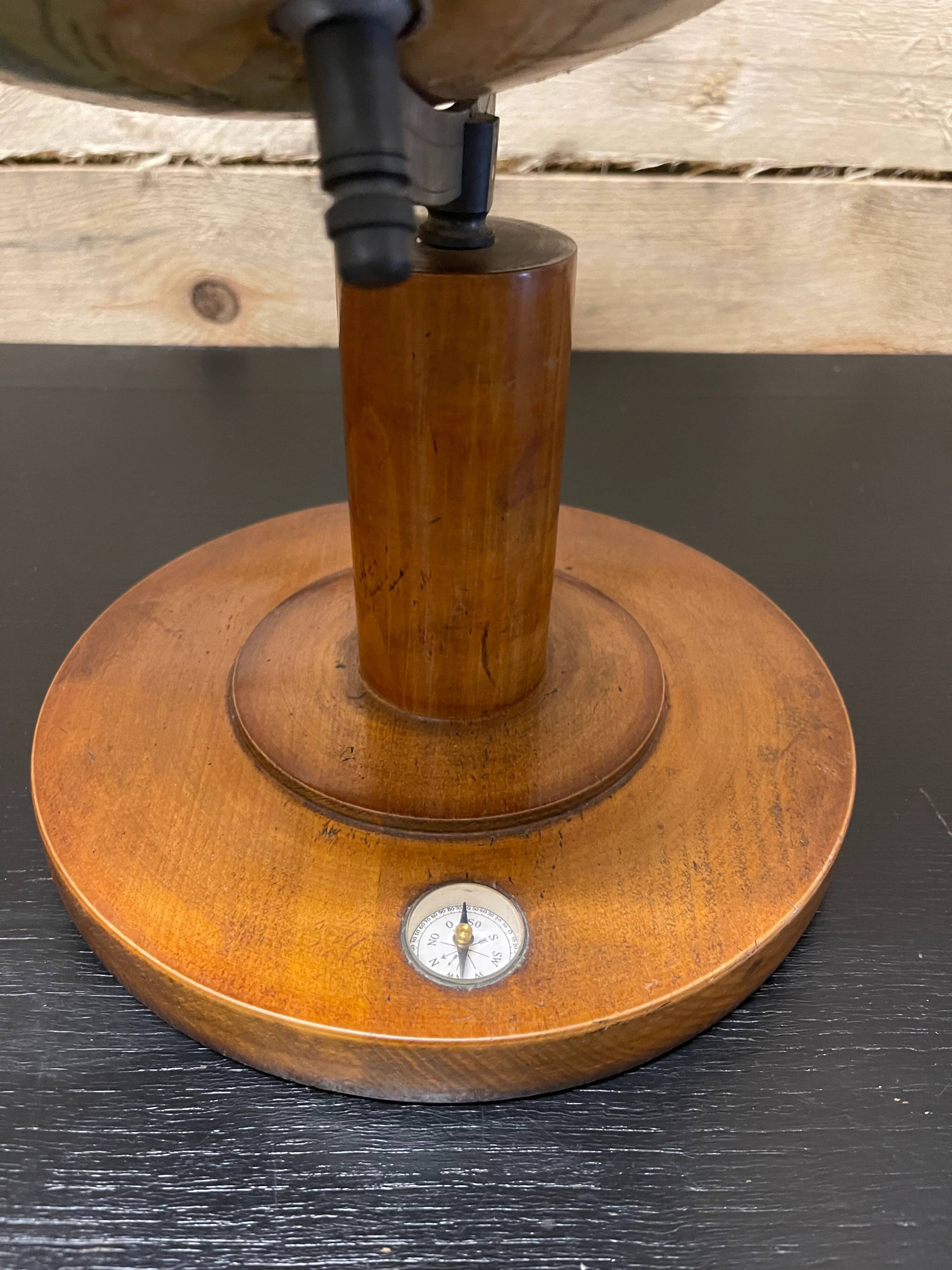 Antique 1920s German table globe by renowned makers Columbus