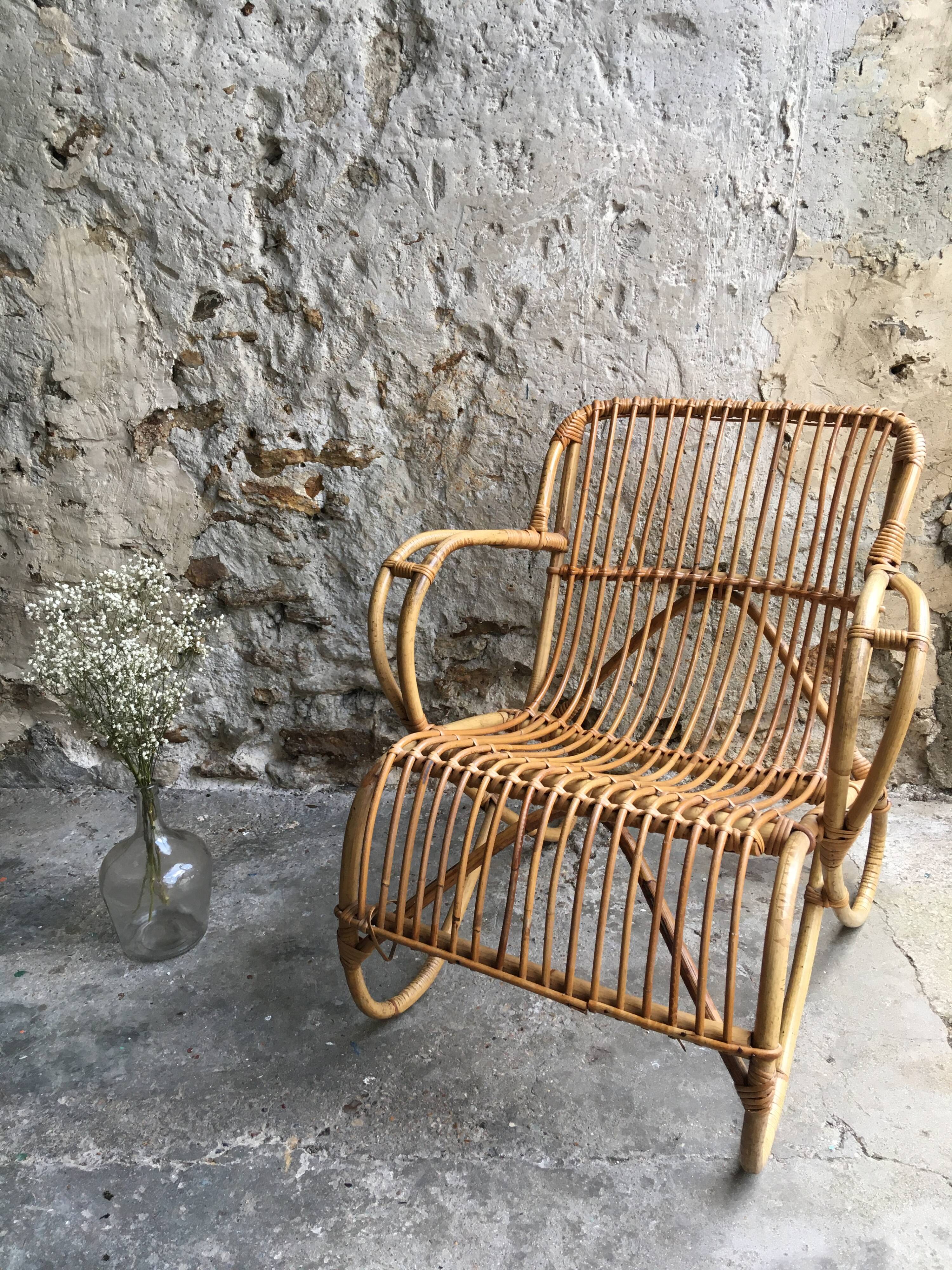 Vintage rattan chair