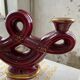 Vintage Vallauris red ceramic candlestick