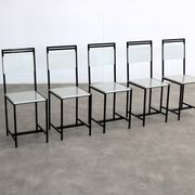 5 chaises de salle à manger, années 1960