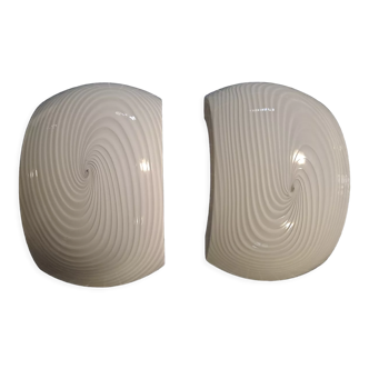 Pair Murano Venini Wall Lights