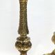 Pair of neo-classical lamps 1970 gold metal