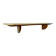 Italian Art Deco Console in Cherry Wood and Siena Marble by Paolo Buffa, 1940s