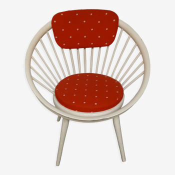 Fauteuil cercle scandinave