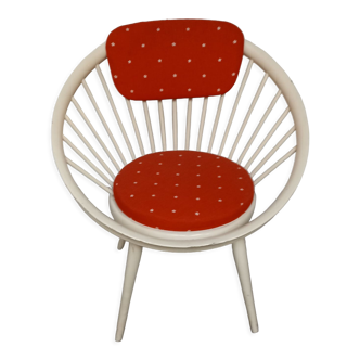 Fauteuil cercle scandinave