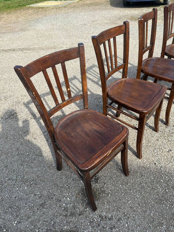 Lot de 4 chaises bistrot Luterma