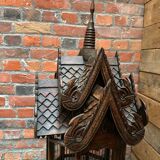 Handcrafted teak cage