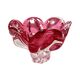 Bol en verre rose Chřibská, Josef Hospodka, Bohême vintage, années 1960