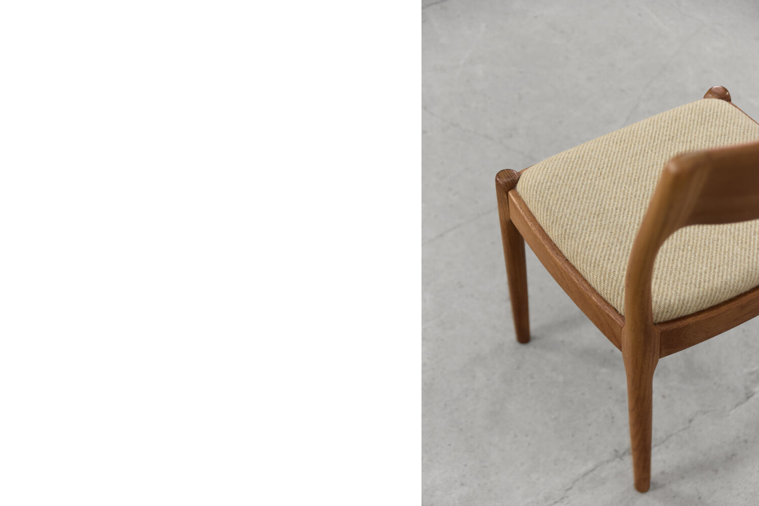 Vintage danish modern dinning teak chair by Juul Kristensen for JK Denmark, 1960s