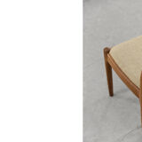 Vintage danish modern dinning teak chair by Juul Kristensen for JK Denmark, 1960s