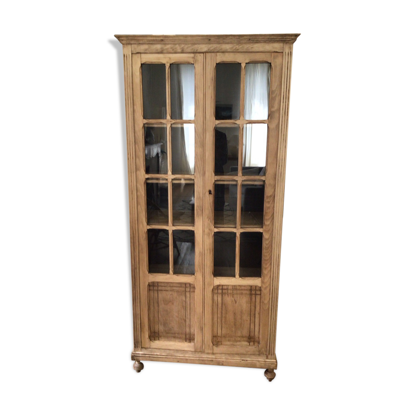 Parisian glass cabinet bookcase