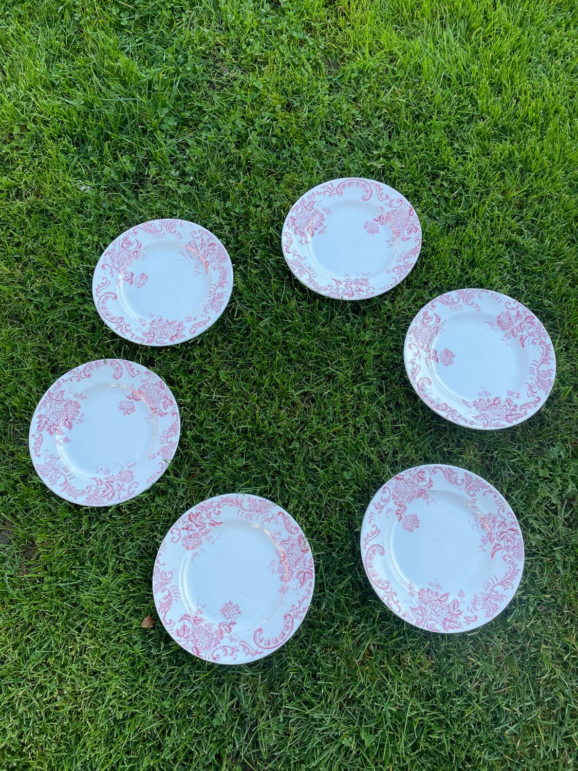 6 flat plates iron earth snowball St Amand