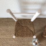 Small 50s straw chair revamped