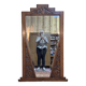 Art deco walnut mirror