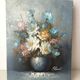 Huile sur toile « Bouquet de fleurs »