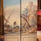 Early 20th Century French Tempera on Canvas Folding Screen with Seascape View