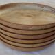 Lot 6 plates flat vintage handmade sandstone