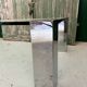 Vintage modernist coffee table in glass and chrome
