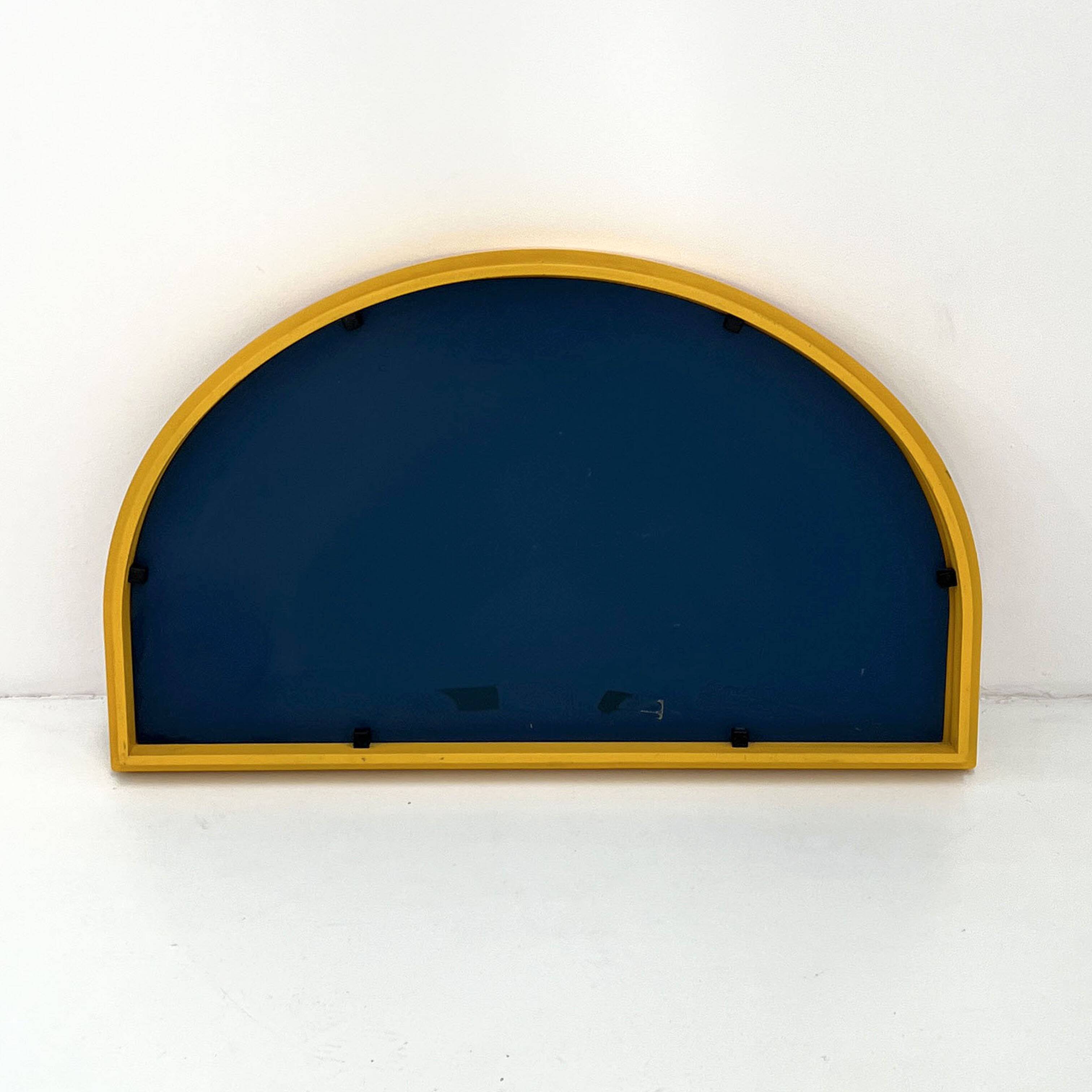 Arched Yellow Mirror by Anna Castelli Ferrieri for Kartell, 1980