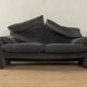 Cassina | Vico Magistretti 675 Maralunga sofa, 1970s, original black-grey striped upholstery