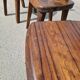 Lot de 3 chaises brutaliste Aranjou style olavi Hanninen