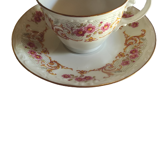 Digoin porcelain cups and sub-cups set