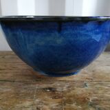 Intense blue ceramic salad