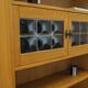 Henning Kjærnulf Oak Bookcase with Glass Doors, Danish 1960s