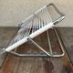 Old folding metal chrome back