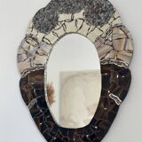 Miroir en mosaïque vintage français