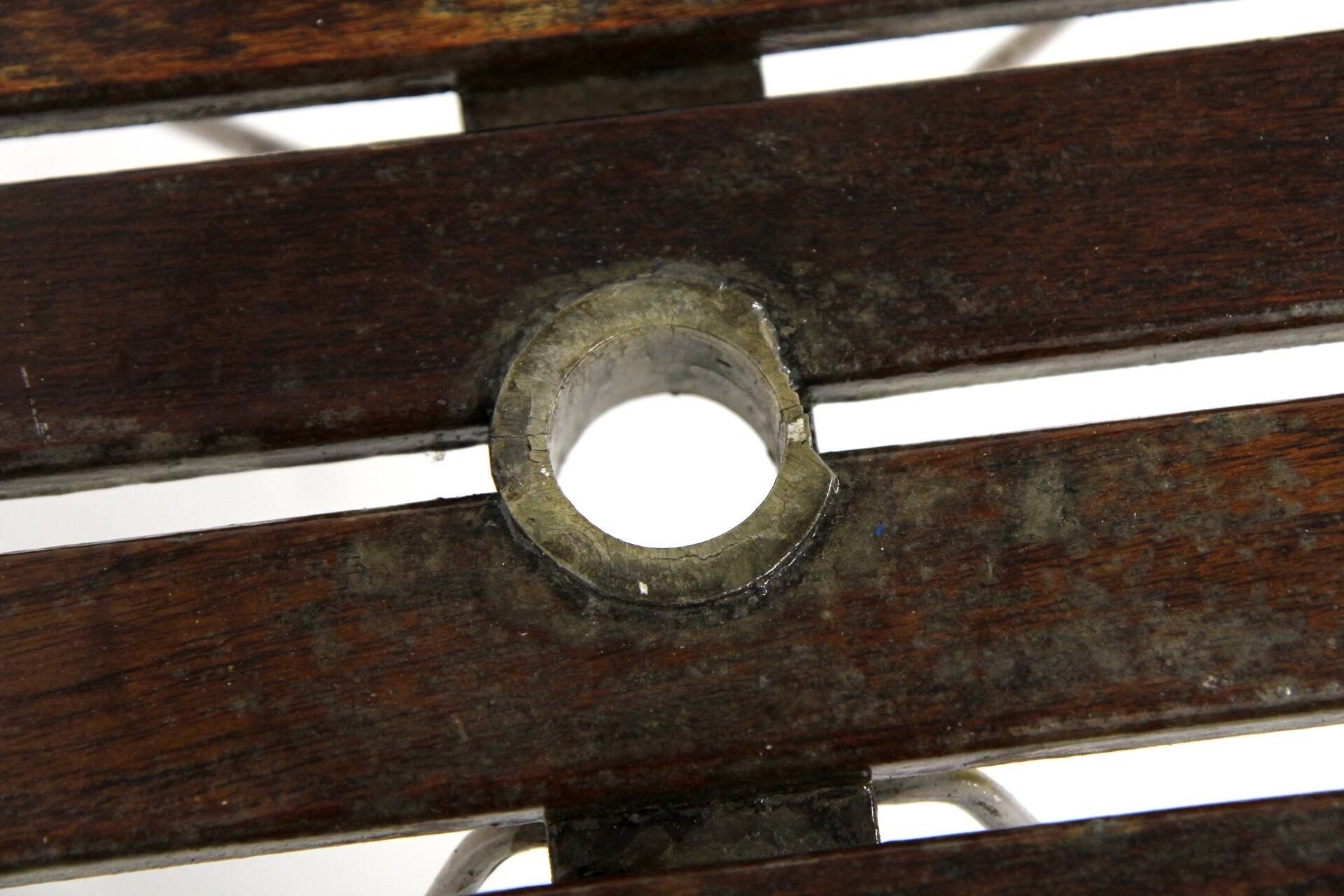 Teak and metal garden table, Sweden, 1960