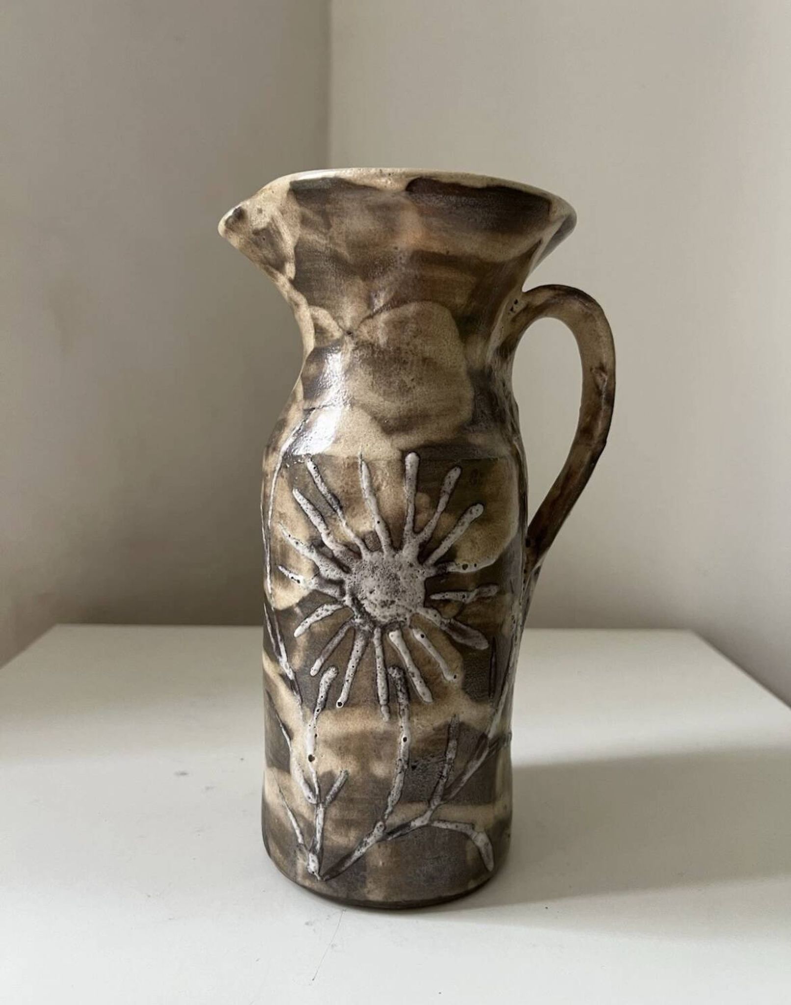 Vintage 1960s Vallauris Ceramic Pitcher