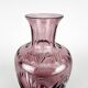 Vase en verre taillé à la main de Bohême, années 1970
