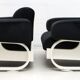 Pair of Mid-Century Modern Italian Velvet Armchairs, 1960s