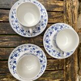 Blue flower coffee cups