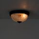 Small glass ceiling light from the 1980s, antique transparent light fixture
