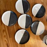 Set of 6 coffee/tea cups with sugar bowl - Vallauris