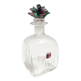 Transparent Murano Glass Decanter Bottle by Carlo Moretti, Italy