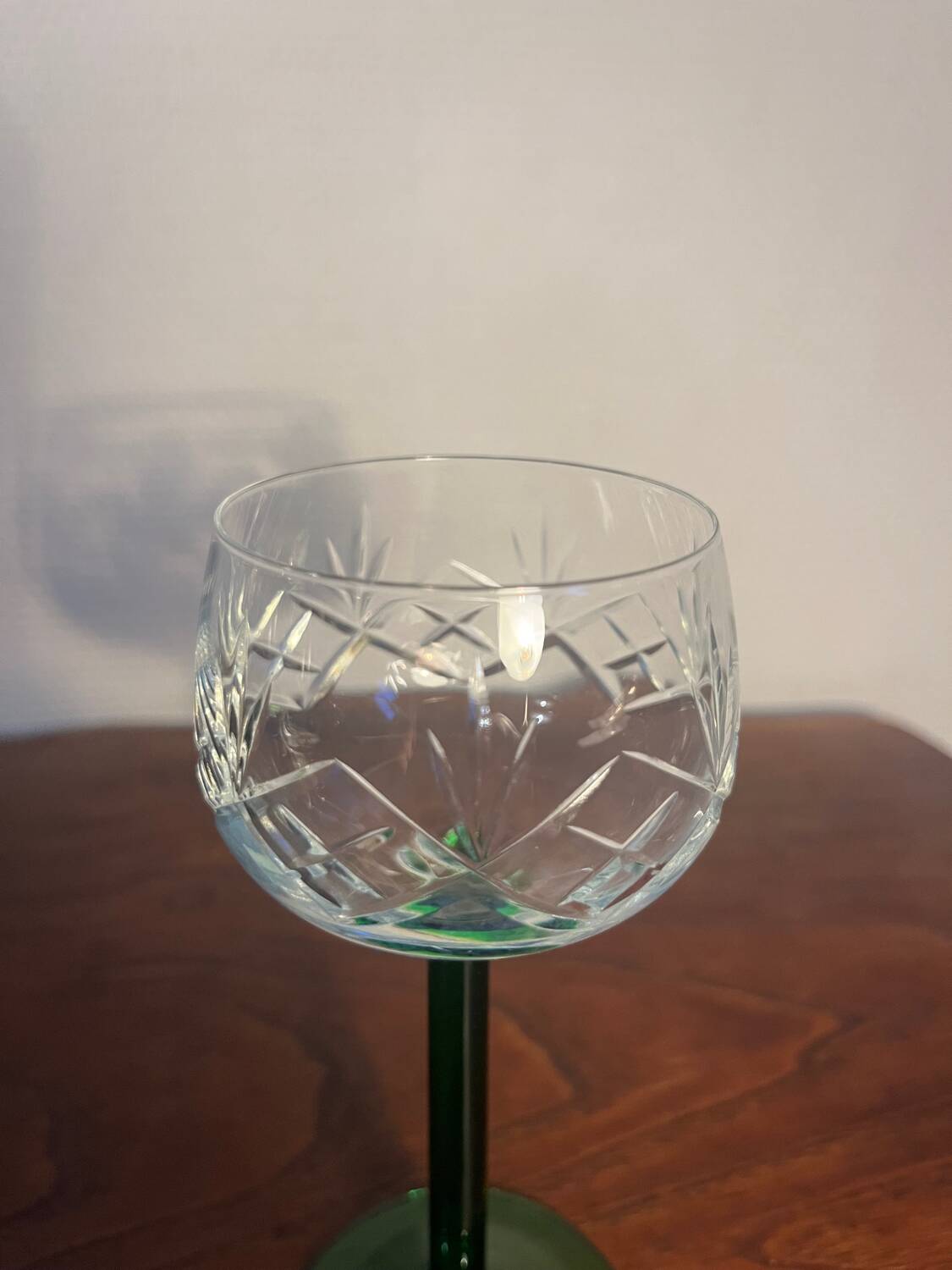 Low Rhine wine glass stemmed glass DLG baccarat