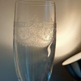 Lot of six glasses of champagne