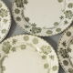 7 flat plates terre de fer sarreguemines u&c geranium