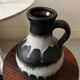 West germany ceramic carafe vase with glaze, mid century 1960