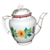 Sarreguemines coffee pot, Colmar polychrome decoration, bamboo shape, 1930.