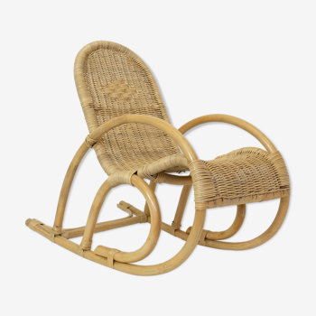 Fauteuil à bascule pour enfant des années 70