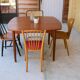 Scandinavian dining table extendable teak by Henry Walter Klein