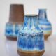 Mid-century modern art pottery vases by Michael Andersen, 1960s, set of 4