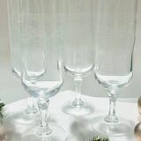 Arques crystal flutes, Matignon model.